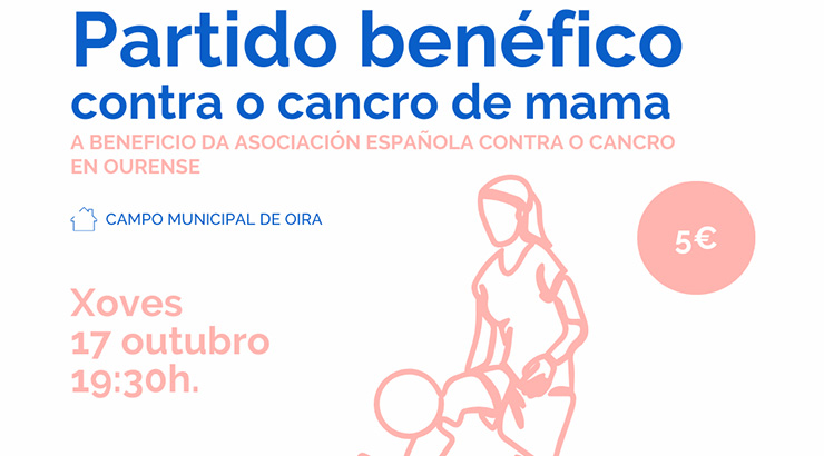 O campo de Oira volverá acoller o Partido Benéfico contra o Cancro de Mama